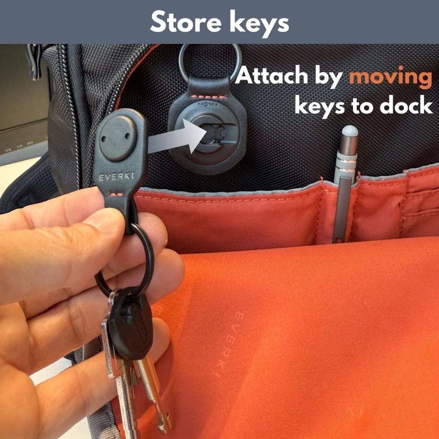 EVERKI EKF550 - Quick-Release Keychain with FIDLOCK Magnetic Closure Universal, 2-Piece System