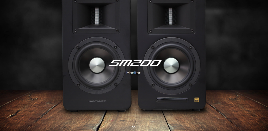 Airpulse by Edifier SM200 Flagship Precision Dual Active Studio Monitor Speaker (Single) - Black