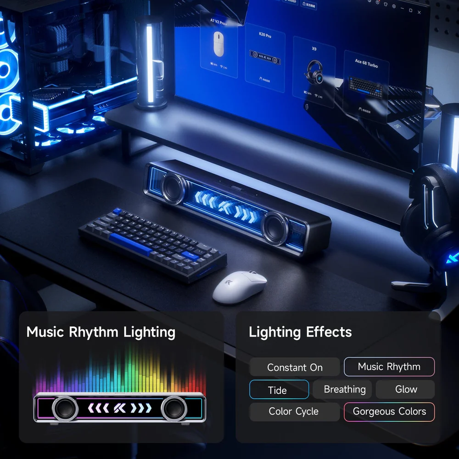 Mchose K20 Pro Gaming Soundbar - Black