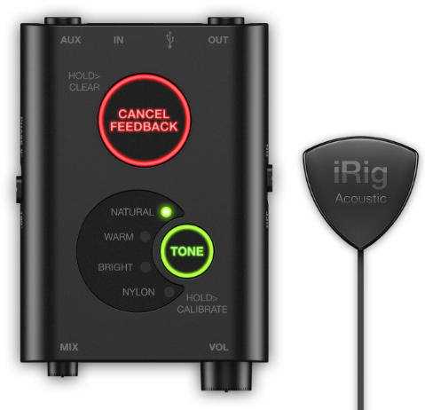 IP-IRIG-ACOUSTIC-IN - IK MULTIMEDIA IRIG ACOUSTIC MOBILE GUITAR MICROPHONE/INTERFACE