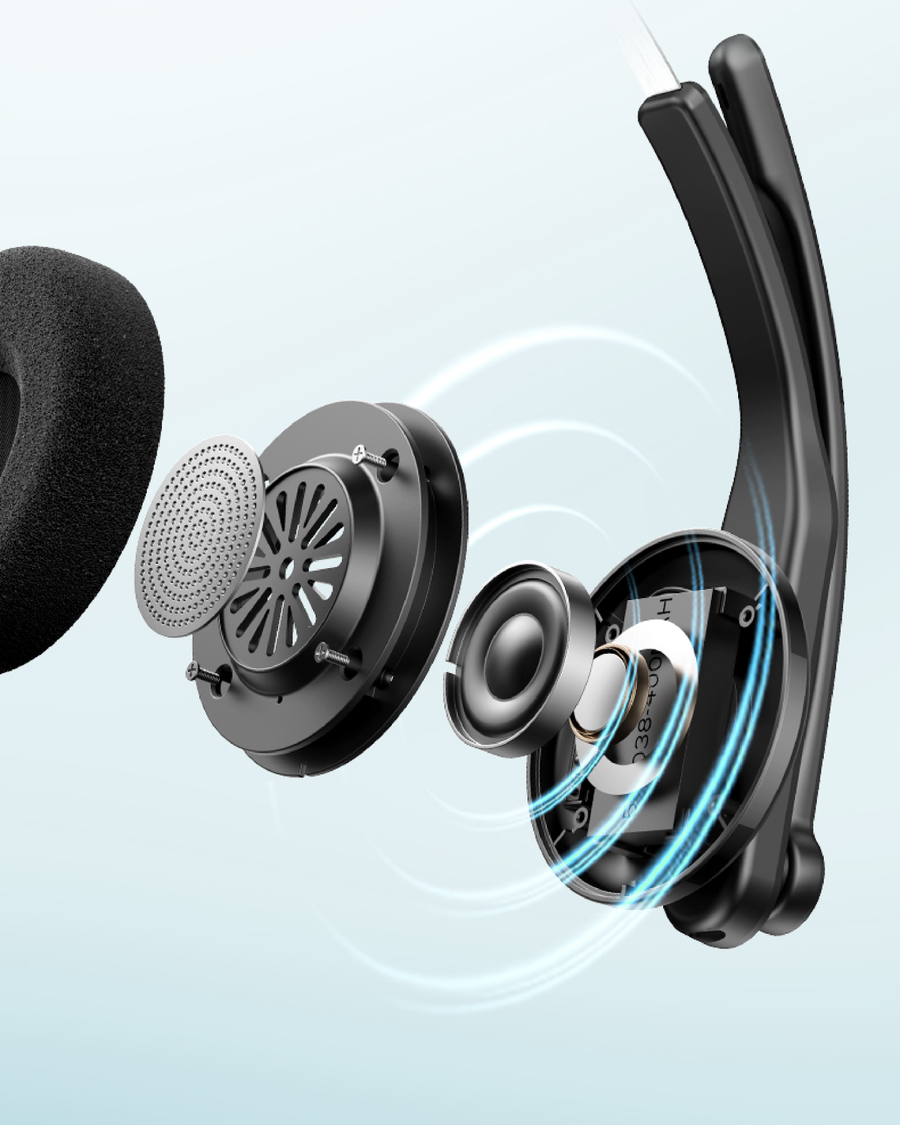 Edifier  CC300 Wireless Mono On-Ear Headset with Boom Microphone - Black