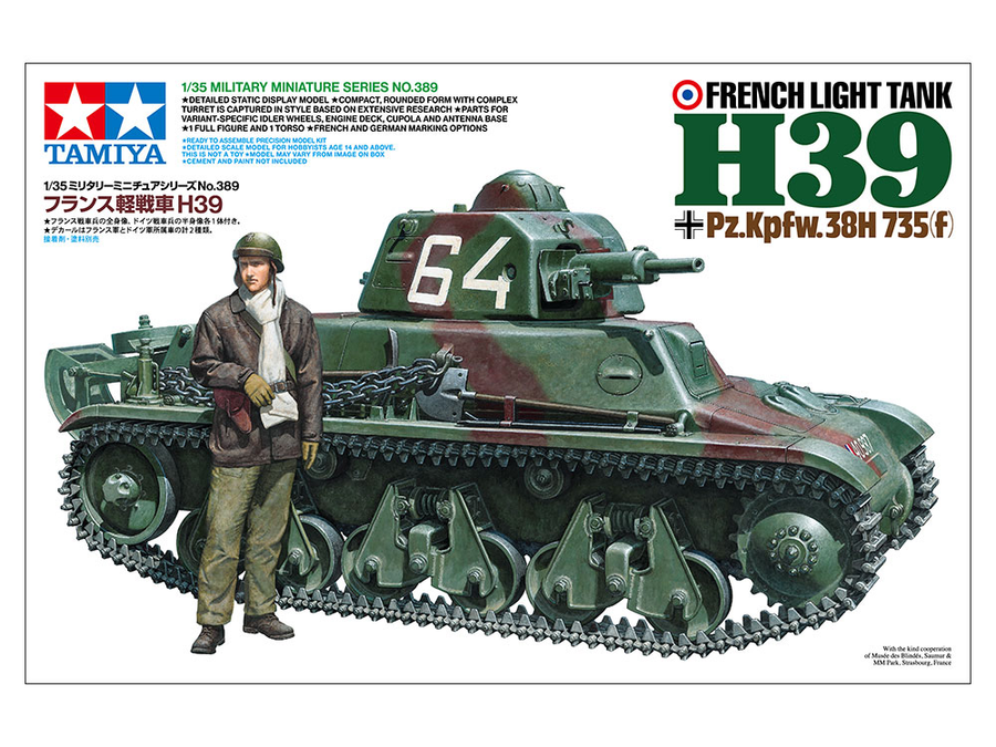 Tamiya 35389 - TAMIYA 1/35 FRANZÖSISCHER LEICHTER PANZER H39