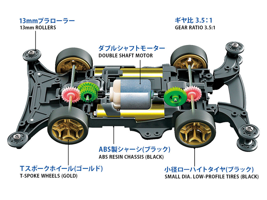 Tamiya 18663 - TAMIYA MINI 4WD RAIZZAN (ME)