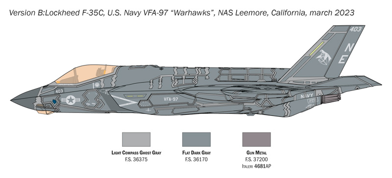 Italeri 1-1469 - ITALERI 1/72 F-35C LIGHTNING II