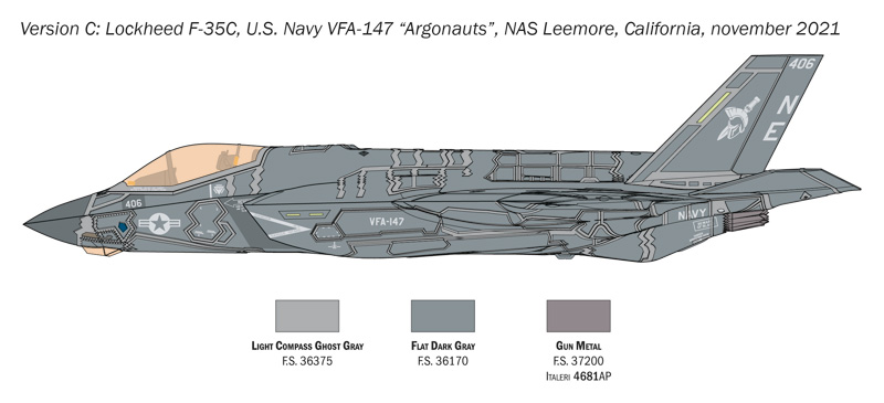 Italeri 1-1469 - ITALERI 1/72 F-35C LIGHTNING II