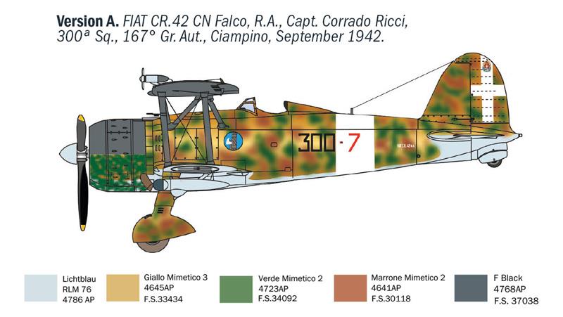 Italeri 1-1485 - ITALERI 1/72 CR.42 FALCO NIGHT FIGHTER