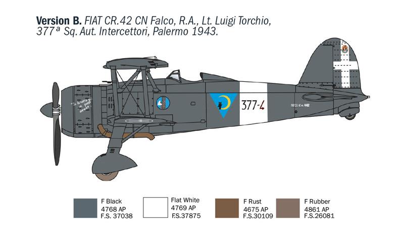 Italeri 1-1485 - ITALERI 1/72 CR.42 FALCO NIGHT FIGHTER