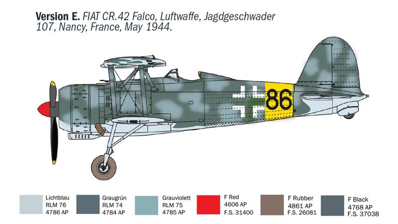 Italeri 1-1485 - ITALERI 1/72 CR.42 FALCO NIGHT FIGHTER