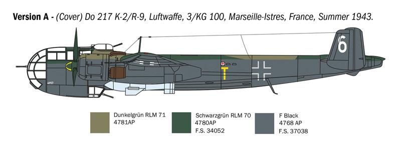 Italeri 1-1488 - ITALERI 1/72 DORNIER D--217 K-1/K-2 with FRITZ-X