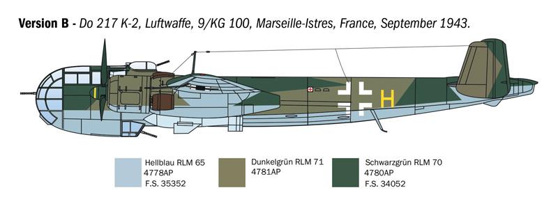 Italeri 1-1488 - ITALERI 1/72 DORNIER D--217 K-1/K-2 with FRITZ-X