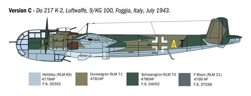 Italeri 1-1488 - ITALERI 1/72 DORNIER D--217 K-1/K-2 with FRITZ-X