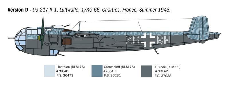 Italeri 1-1488 - ITALERI 1/72 DORNIER D--217 K-1/K-2 with FRITZ-X