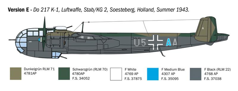 Italeri 1-1488 - ITALERI 1/72 DORNIER D--217 K-1/K-2 with FRITZ-X