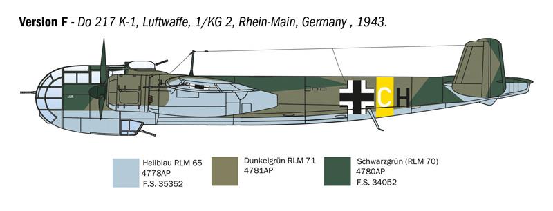 Italeri 1-1488 - ITALERI 1/72 DORNIER D--217 K-1/K-2 with FRITZ-X