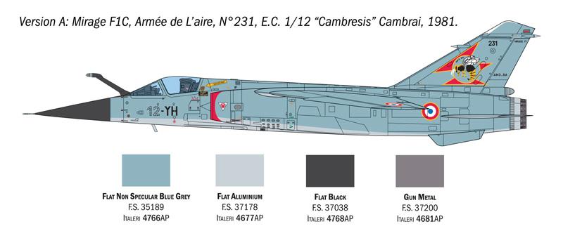 Italeri 1-2839 - ITALERI 1/48 MIRAGE F1 C/CR