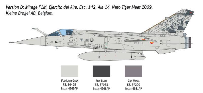 Italeri 1-2839 - ITALERI 1/48 MIRAGE F1 C/CR