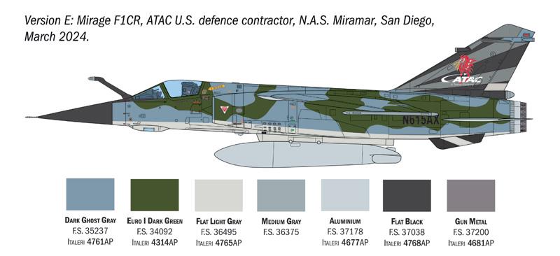 Italeri 1-2839 - ITALERI 1/48 MIRAGE F1 C/CR