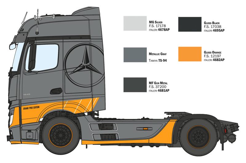 Italeri 1-3968 - ITALERI 1/24 M.BENZ ACTROS MP.4 BIG GRAND PRIX