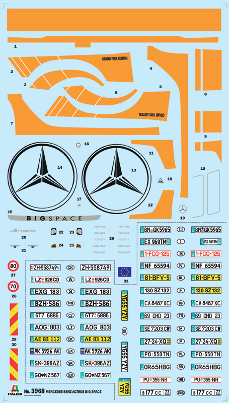 Italeri 1-3968 - ITALERI 1/24 M.BENZ ACTROS MP.4 BIG GRAND PRIX