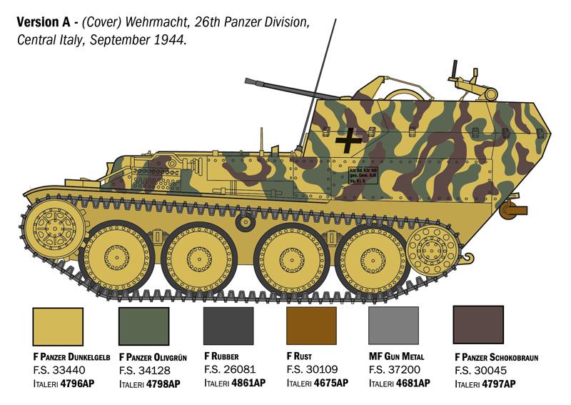 Italeri 1-96461 - ITALERI 1/35 Sd. Kfz. 140 Flakpanzer 38 Gepard