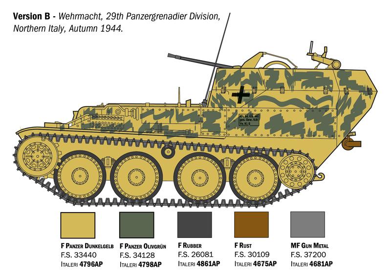Italeri 1-96461 - ITALERI 1/35 Sd. Kfz. 140 Flakpanzer 38 Gepard