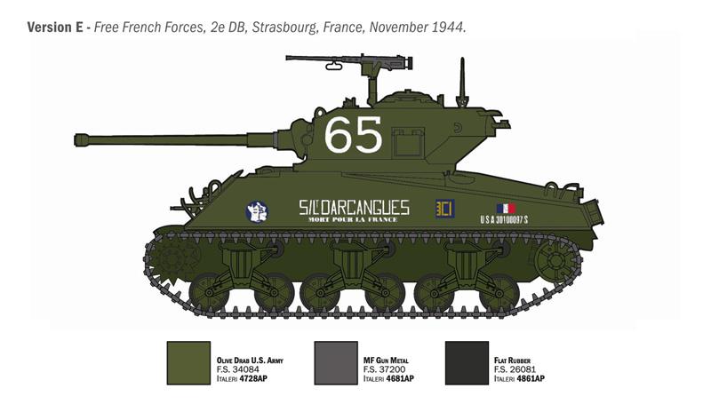 Italeri 1-96440 - ITALERI 1/35 Sherman M4A3 Wet