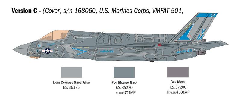 Italeri 1-92810 - ITALERI 1/48 F-35B LIGHNING II AERONAUTICA