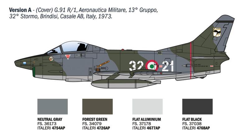 Italeri 1-92645 - ITALERI 1/48 G.91 R1/R3 "Gina"