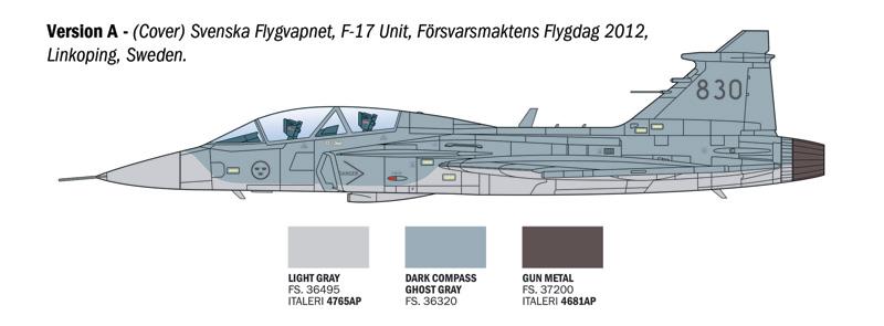 Italeri 1-91216 - ITALERI 1/72 JAS 39 Gripen twin seater