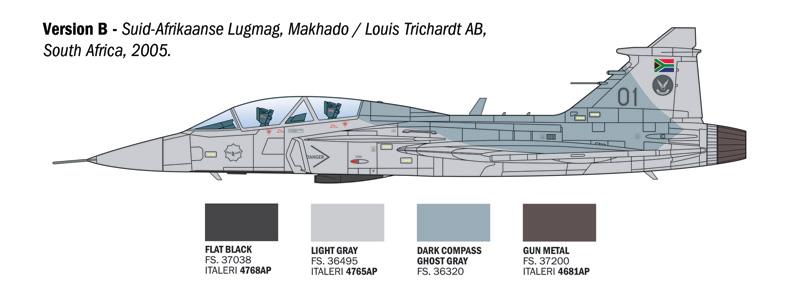 Italeri 1-91216 - ITALERI 1/72 JAS 39 Gripen twin seater