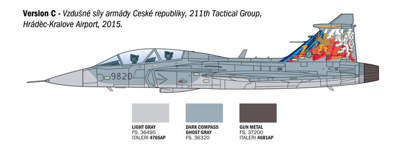Italeri 1-91216 - ITALERI 1/72 JAS 39 Gripen twin seater