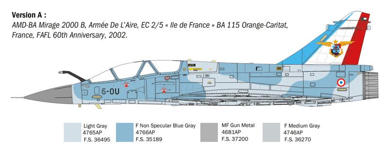 Italeri 1-90023 - ITALERI 1/72 Mirage 2000 B/D