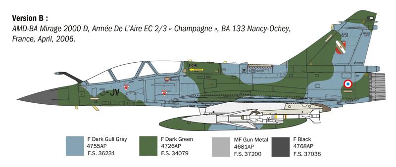 Italeri 1-90023 - ITALERI 1/72 Mirage 2000 B/D