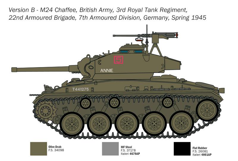 Italeri 1-6761 - ITALERI 1/35 M24 CHAFFE SPEC. EDITION