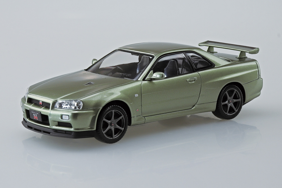 Aoshima 3-20047 - AOSHIMA 1/32 NISSAN R34 GT-R(JADE)