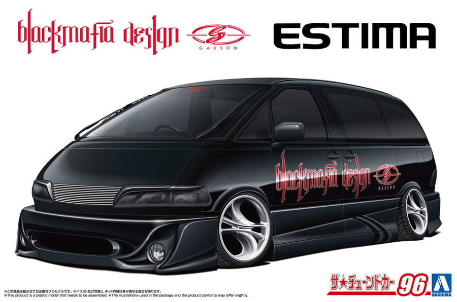 Aoshima 3-20161 - AOSHIMA 1/24 BLACK MAFIA TCR11W ESTIMA'98