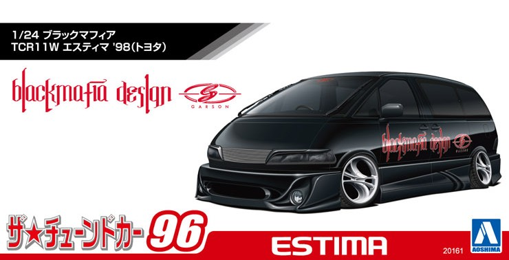 Aoshima 3-20161 - AOSHIMA 1/24 BLACK MAFIA TCR11W ESTIMA'98
