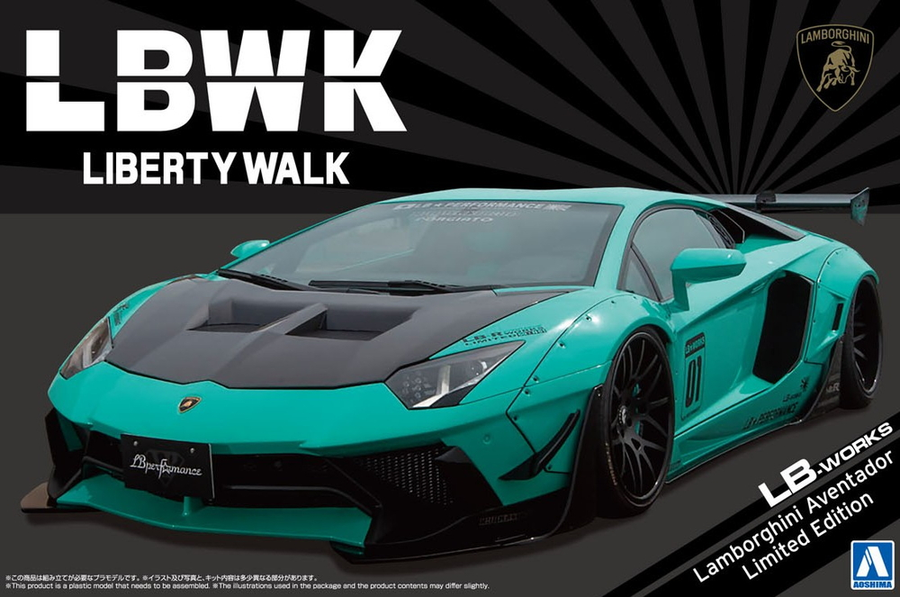 Aoshima 3-5995 - AOSHIMA 1/24 LB-WORKS LAMBO AVENTADOR VER.2