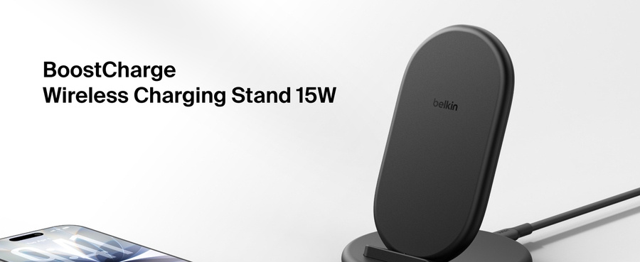 Belkin WIB006AUBK - BOOSTCHARGE 15W WLESS CHRGE STAND W/ PSU