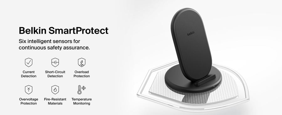 Belkin WIB006FQBK - BOOSTCHARGE 15W WLES CHRGE STAND-NON-PSU