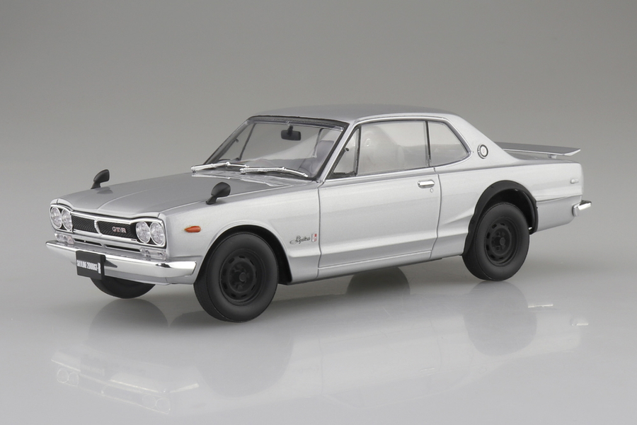 Aoshima 3-6589 - AOSHIMA 1/24 SKYLINE HT 2000 GT-R 1970 SILVER