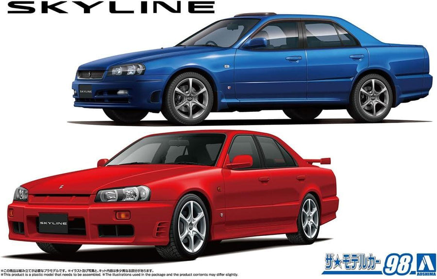 Aoshima 3-20052 - AOSHIMA 1/24 NISSAN ER34 SKYLINE GTX-TURBO'98/'91