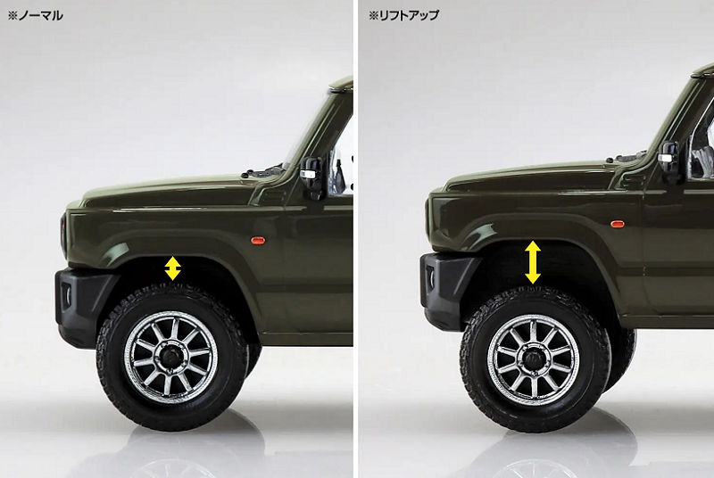 Aoshima 3-6678 - AOSHIMA 1/32 SUZUKI JIMNY CUSTOM JUNGLE GREEN