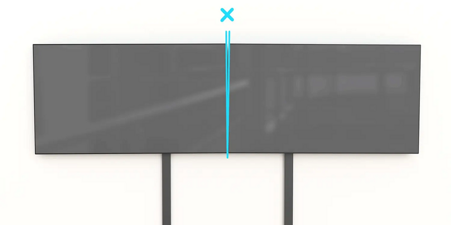 H802-BG - Dual Display Kit for Heckler AV Wall