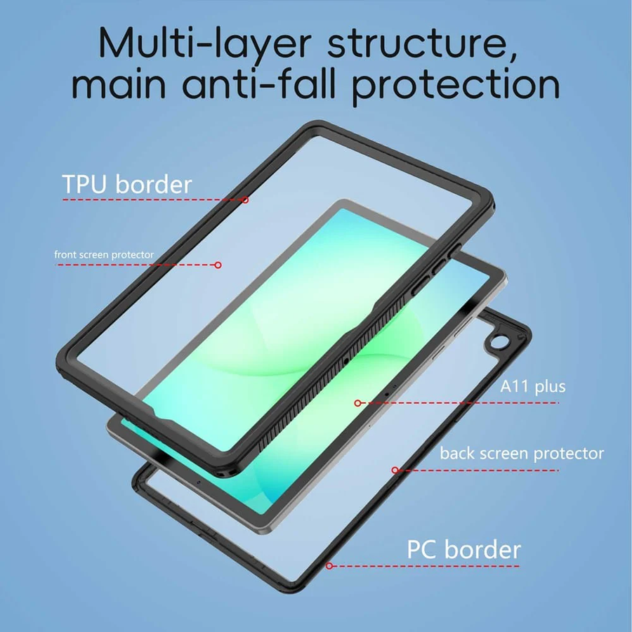 Generic - Grip Case AR-W229 - Waterproof Case (IP68) - Galaxy Tab A11+ 11"