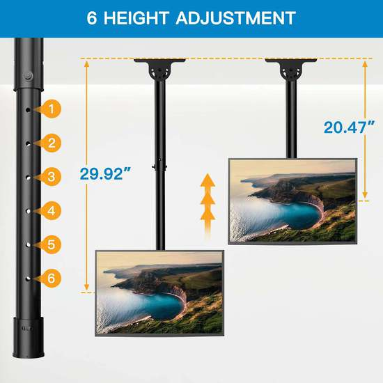 PSCM2 - Perlesmith Full Motion Ceiling TV Mount