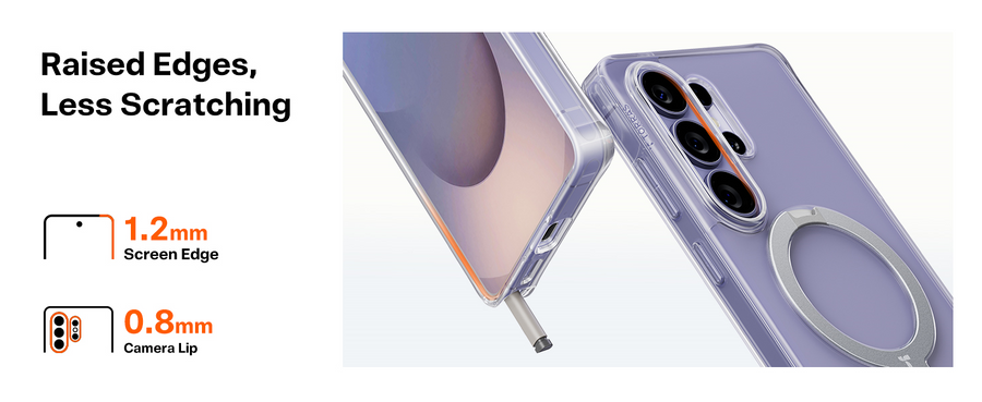 Torras Galaxy S26 Ultra  Ostand Q3 Spin Case - Clear