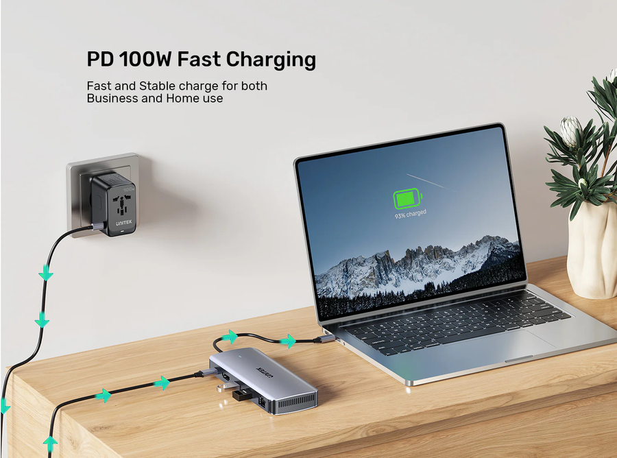 Unitek D1120A - 6-in-1 USB-C Hub with M.2 SSD Enclosure