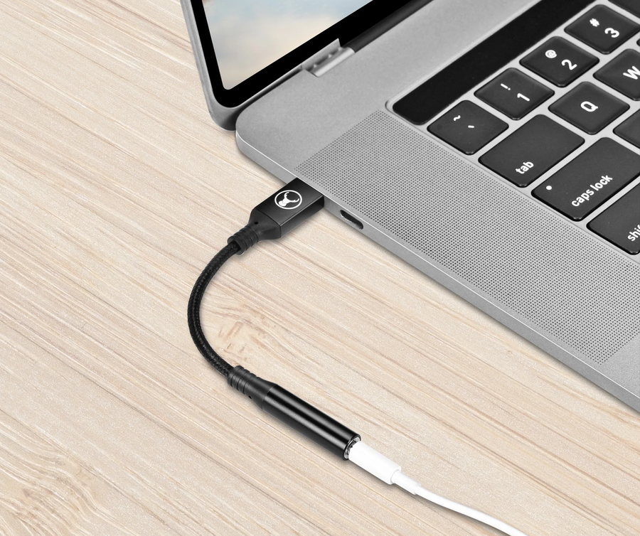 ELK-80075-R - Bonelk USB-C auf 3,5 mm Klinke Audioadapter mit langer Lebensdauer (Schwarz)