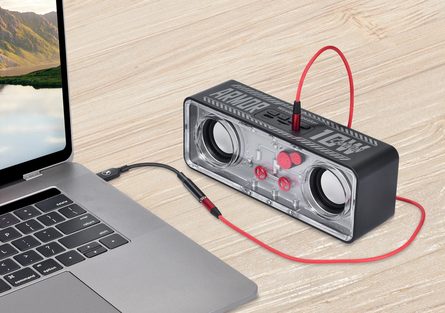 ELK-80075-R - Bonelk USB-C auf 3,5 mm Klinke Audioadapter mit langer Lebensdauer (Schwarz)